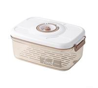 Boîte de conservation alimentaire sous vide avec joint anti-fuite, grande capacité en ABS transparent pour organisation de la cuisine, compatible avec pompe à vide pour une conservation à long terme