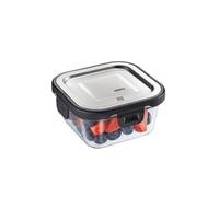 Boite de conservation au frais Milo carrée 30 cl - Gefu - Argent - Verre Transparent G