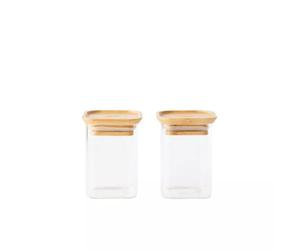 Boite de conservation carrée en verre Pebbly 320 ml - Les 2