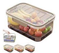 Boîte de conservation de glace extérieure avec poche de glace et poignée, récipient de conservation alimentaire double couche avec séparateur de drainage pour camping, pique-nique, voyage en voiture