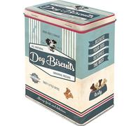 Nostalgic-Art Boîte rétro L, Dog Biscuits - Idée de Cadeau pour propriétaires de Chiens, Grande récipient métallique, Design Vintage, 3 l