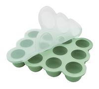 Boîte De Conservation Des Aliments Pour bébés, 12 Compartiments Pour Congélateur d'aliments Pour bébés, Stockage De Nourriture Plateau De Congélateur Avec Couvercle Hermétique (Vert)