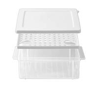 Boîte de conservation des aliments - Support à sandwich 19 x 13,8 x 7,7 cm, organisateur de collations allant au congélateur, poubelle robuste en PP+PE | Récipient de cuisine de conservation de la fra
