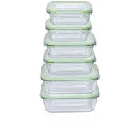 boîte de conservation des aliments Vert Verre H7.5xl15xL20cm