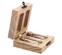 Boîte de Conservation des Cheveux Fœtaux 2 Flacons, Bois et Verre