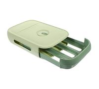 Boîte de Conservation des Œufs à Tiroir pour Réfrigérateur Grosse Capacité | Conception à Roulement Automatique, Forte Perméabilité, Vert, Prise Facile, Pp, la Cuisine et Rangement Froid