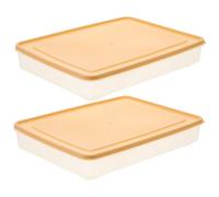 Boîte de Conservation des Œufs pour Réfrigérateur 2 Pcs en Plastique