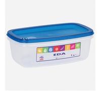 Boîte de conservation - EDA - Naturel 1.5L - Rectangulaire - Turquoise - 100% hermétique