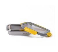 - Boite alimentaire 820ml en inox et couvercle en verre trempé - Hermétique et légère - Compatible micro-ondes, four, congélateur - MetalShock