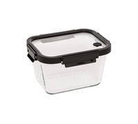 5Five - Boîte en Verre CLIPEATPLUS Transparente en Verre Borosilicate - 1,8l - 22x12,2x16,7cm - Conservation, Rangement Alimentaire, Cuisine