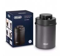 De'Longhi Récipient à Café Sous Vide DLSC071, Scellage Manuel, Capacité 1.5 L, Corps en Acier Inoxydable, Noir