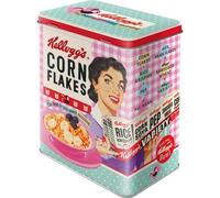 Boîte de conservation Kellogg's Cornflakes taille L boîte de stockage en méta...