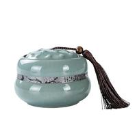 Boîte de conservation pour le thé Ceramic Sealed Tea Canister With Lid Home Coffee Storage Jar For, Sugar, Spice, Nuts Pour le sucre(Blue)