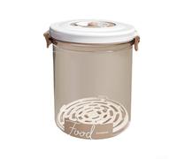 Boîte de conservation sous vide transparente avec couvercle anti-fuite, boîte en ABS de grande capacité pour organisation de la cuisine, compatible avec pompe à vide (rond, 1,45 l)