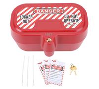 Boîte de consignation de prise avec conception de cylindre intégré pour la sécurité des prises électriques industrielles - Matériaux PA et ABS haute résistance - Température de