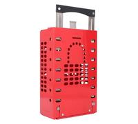 Boîte de Consignation en Acier Inoxydable, Poignée en Nylon, Groupe de sécurité Portable avec Isolation énergétique, capacité de 14 Cadenas, pour le Stockage de Petites Serrures