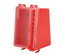 Boîte de Consignation et D'étiquetage, Station de clé Murale Portable à 8 Trous avec Panneau Transparent, en ABS et PC, Adaptée aux Usines et aux Chantiers de Construction