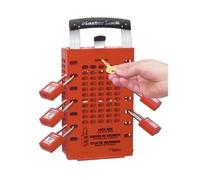 Master Lock 503RED Boite de Consignation à fixation murale ou portable jusqu'à 14 Employés