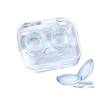 Boîte de contact portable, kit de voyage pour étui à lentilles de contact - Kit d'étui pour mini lentilles de - Outil de suppression de l'applicateur de de protection complète pour les