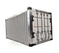 Boîte de conteneur non peinte de 6,1 m pour semi-remorque 1/14 à monter soi-même, jouet de tracteur RC