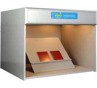 Boîte De Correspondance De Couleurs avec 6 Sources Lumineuses, Color Assessmet Cabiet, LED Color Matchig Cabiet, pour Textile Pritig Ad Dyeig S, D65, Tl84, F, UV, Cwf