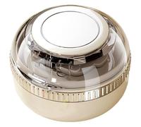 Boîte de coupe de caplet, séparateur de médicaments portable pour vitamines, séparateur pour doses précises 1/2 et 1/4, double couche de rangement pour voyage, maison, blanc