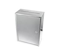 Boîte de courrier de montage mural, boîte de courrier de sécurité pour la maison, facile à installer, boîte de poste résistante à la météo en acier galvanisée pour le bureau et l'école à la maison