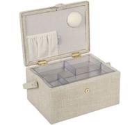 Hobby Gift — Boîte de rangement pour couture brodée, taille moyenne 18,5×25,5×14,5 cm, hortensia