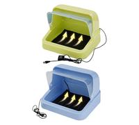 Boîte De Couveuse De Poulet - Cage D'élevage Ďe Volaille À Coussin Chauffant Intégré En PP | Unité D'incubation Chaude Đe 900 G, Kit D́e Chauffage Ď'incubation Đ'animaux Portable, Boîtier D̄e Contrôle