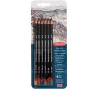 Boîte de crayons de couleur fusain - Derwent Tented Charcoal - 6 pcs G