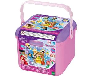 Boîte de création Aquabeads Princesses Disney avec base de création, pulvérisateur et perles multicolores