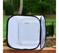 Boîte de croissance pliable et portable pour le développement des plantes et la création d'habitats d'insectes, fabriquée en tissu pour plus de durabilité et de facilité d'utilisation (30 x 30 x 30 cm