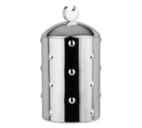 Alessi Boîte de cuisine Kalistò Cb01 - Acier inoxydable 18/10 brillant, pommeau aluminium, argenté