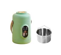 Boîte de cuisson multifonctionnelle - Intérieur en céramique émaillée - Minuterie de 12 heures - Repas - Écran tactile LED - Préréglages pour la cuisine, l'intérieur et l'extérieur - Vert - 20 x 10,6