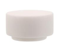 Boîte de Culture Ronde en Ptfe à Fond Plat pour Laboratoire | Résistant aux Réactifs, Évaporation, Couvercle, pour Techniciens et École, Blanc