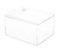 Boîte de culture transparente pour reptiles, insectes, araignées, tortues, lézards, vivarium, couvercle pour animaux de compagnie, grand terrarium