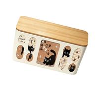 Boîte de de Cordon de Chevet, Cache-Fil à Dessus Plat avec de Chat Vintage pour Table de Nuit, Zones de Configuration de Chargement d ' Appareil, de câble, boîte de Fil de