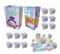 Boîte de de Noël | de Noël | Sac pliable pour vacances, biscuits, bonbons, vin, chocolat, bijoux, demande en mariage, anniversaire, Saint-Valentin