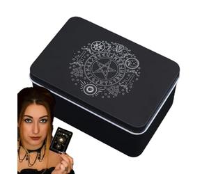 Boîte de de tarot, porte-cartes de tarot Boîte de rangement portable pour | Carte pour cartes à jouer, x de société, Oracle, x de table, de divination, de div