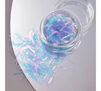 boîte de décalcomanies holographiques irrégulières en verre brisé Aurora, effet dégradé, paillettes laser, accessoires de manucure DIY, déco-PT198-9