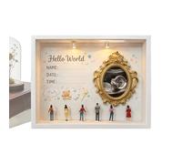 Boîte de décoration de Cadre de Mini musée Bricolage | Boîte d'exposition de Photos pour , garçons et Filles, étagère de Bureau, Bureau, fête d'anniversaire | Présentoir de Souvenirs de et avec