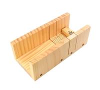 Boîte de découpe de savon en bois : rectangulaire réglable avec outils de coupe droits et ondulés, ensemble complet pour fabriquer des savons artisanaux | Moules en bois robustes pour la fabrication