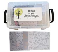 Boîte De Défi Avec Enveloppe De Caisse De 100 Jours,Outil Facile Et Amusant,Portable,Kit De Scripts Pour Économiser De L'argent,Licence D'évaluation Et De Planification - Type Autumn Color