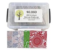 Boîte De Défi Avec Enveloppe De Caisse De 100 Jours,Outil Facile Et Amusant,Portable,Kit De Scripts Pour Économiser De L'argent,Licence D'évaluation Et De Planification - Type Spring Color