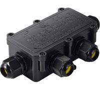 Boîte de déflecteur TRU COMPONENTS IP68 étanche, 4 entrées, 0,5-2,5 mm² TC-14745280 noir TRU COMPONENTS Contenu: 1 pc(s)