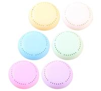 Boîte de Déodorant Adhésive Ronde 15g, Lot de 6, Plastique | Base D’extraits Végétaux Plusieurs styles, sans Électricité, Parfums Solides pour Placards et Bacs Poubelle