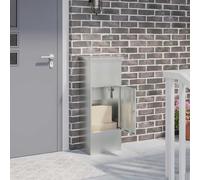 Boîte de dépôt de colis avec stockage avec porte à boîte aux lettres vidaXL vida