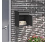 Boîte de dépôt de colis avec stockage avec porte à Extérieure livraison vidaXL v
