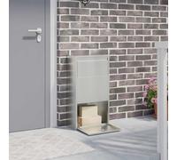 Boîte de dépôt de colis avec stockage avec porte aux lettres extérieure vidaXL v