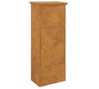 vidaXL Boîte de dépôt de colis avec porte rouillée – Acier étanche sécurisée 44,5x29x110,5 cm